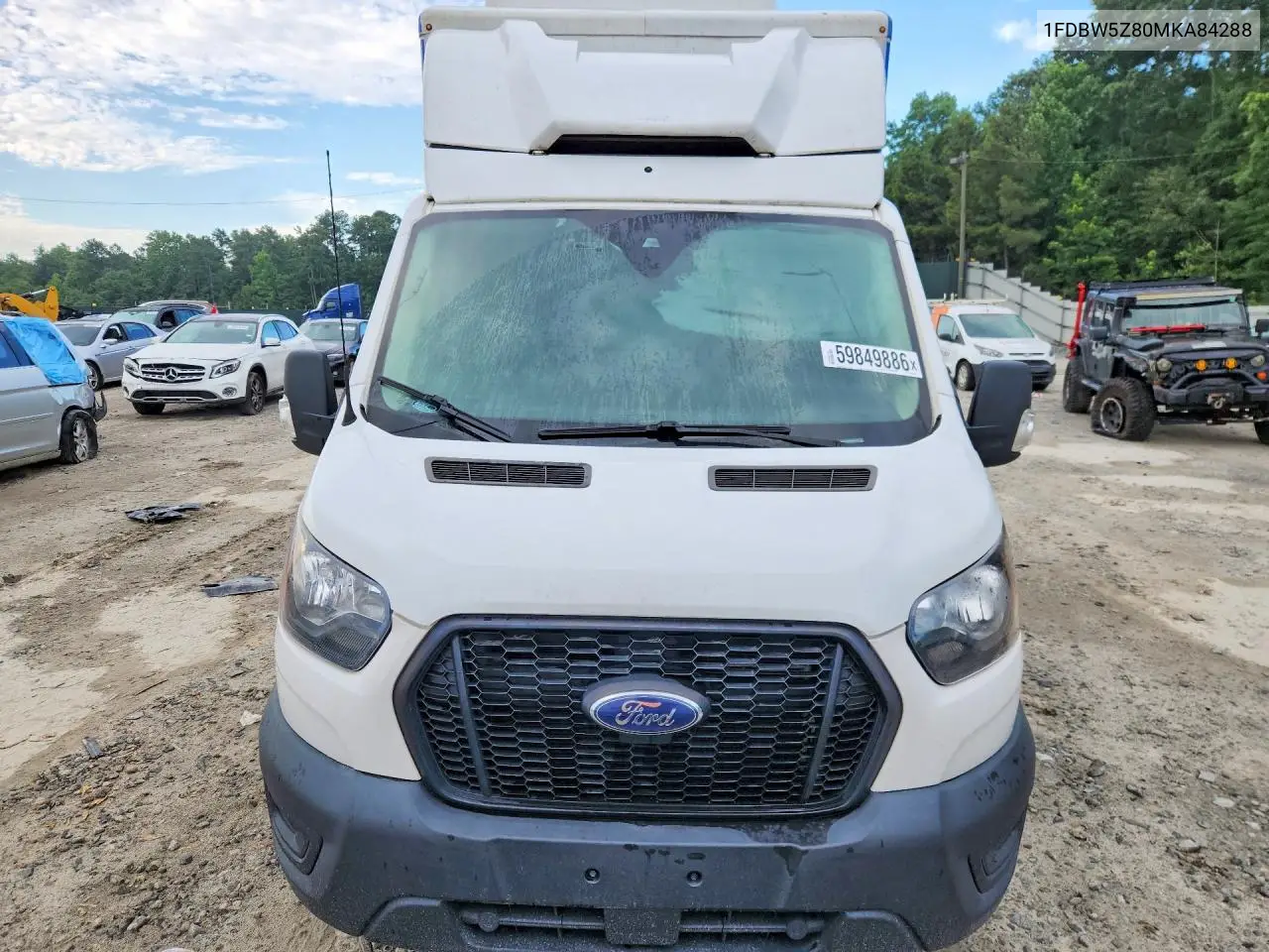 2021 Ford Transit Delivery Truck VIN: 1FDBW5Z80MKA84288 Lot: 59849886