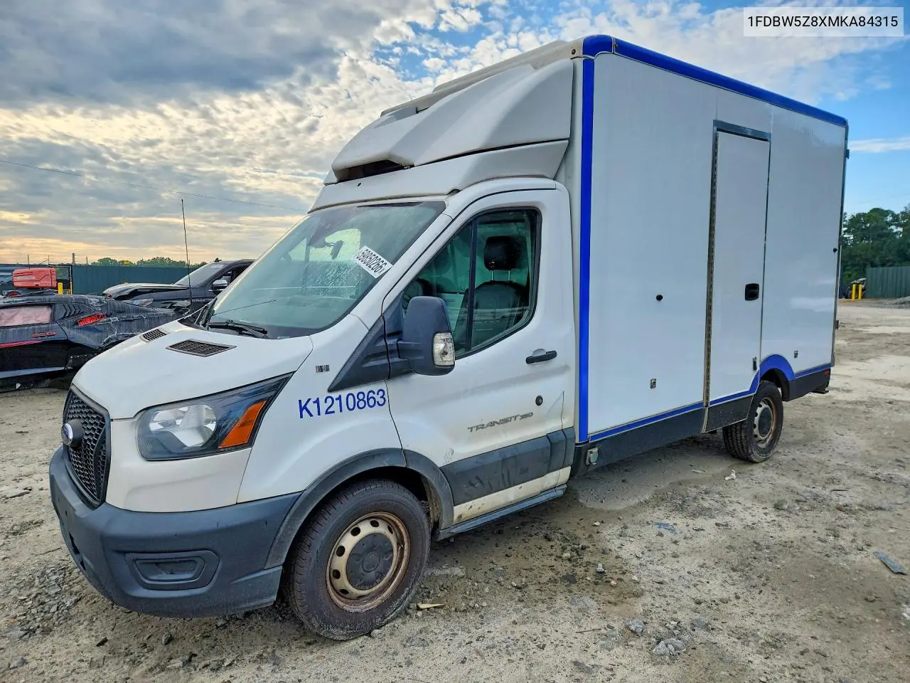 2021 Ford Transit Delivery Truck VIN: 1FDBW5Z8XMKA84315 Lot: 59850266