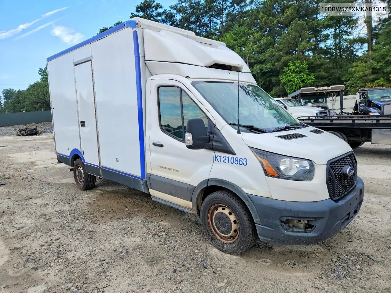 2021 Ford Transit Delivery Truck VIN: 1FDBW5Z8XMKA84315 Lot: 59850266