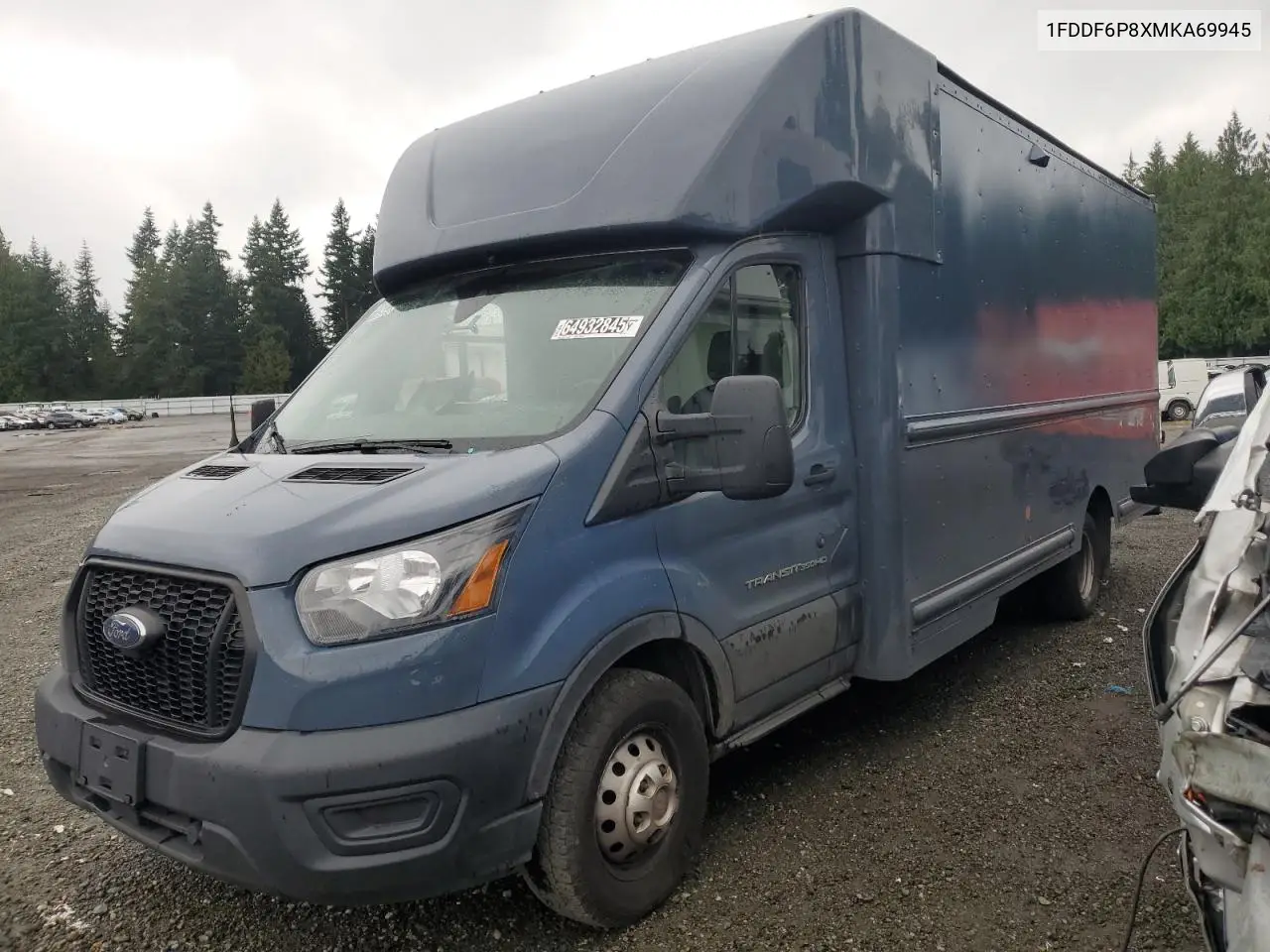 2021 Ford Transit T-350 Hd VIN: 1FDDF6P8XMKA69945 Lot: 64932845