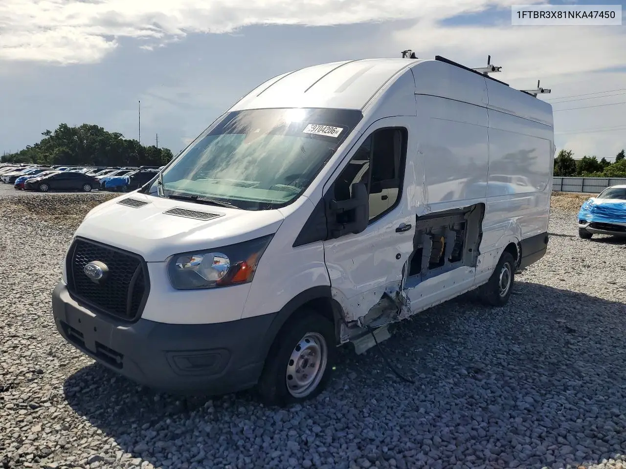 2022 Ford Transit T-250 VIN: 1FTBR3X81NKA47450 Lot: 59704206