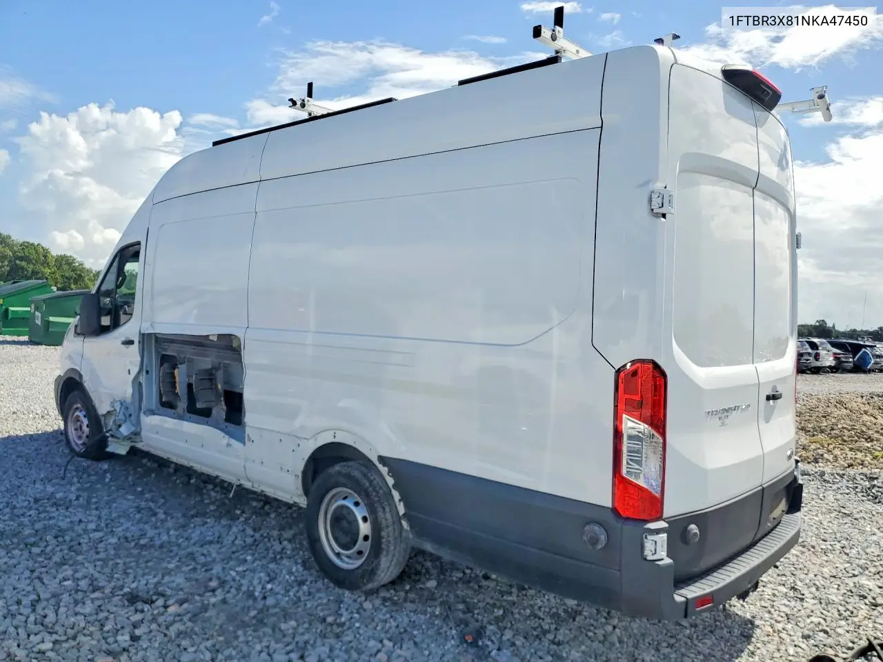 2022 Ford Transit T-250 VIN: 1FTBR3X81NKA47450 Lot: 59704206