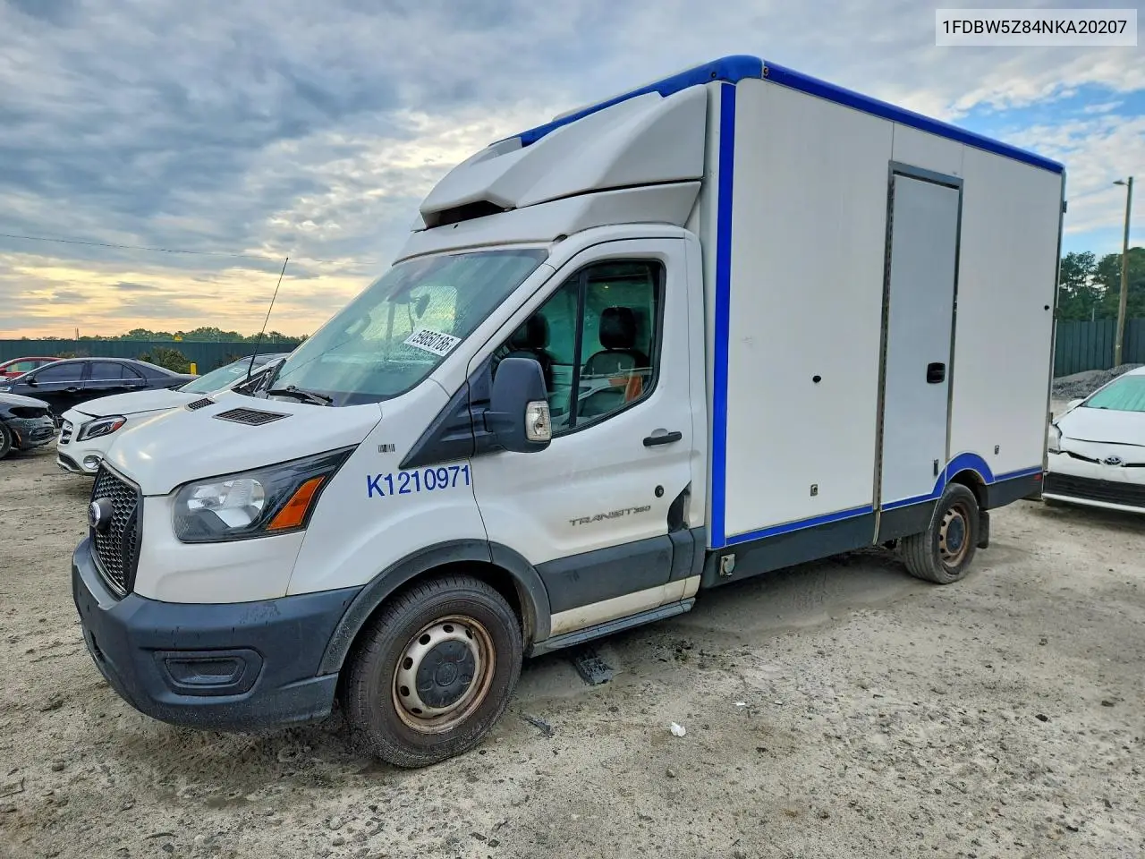 2022 Ford Transit Delivery Truck VIN: 1FDBW5Z84NKA20207 Lot: 59850186