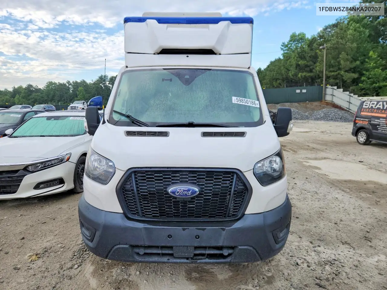 2022 Ford Transit Delivery Truck VIN: 1FDBW5Z84NKA20207 Lot: 59850186