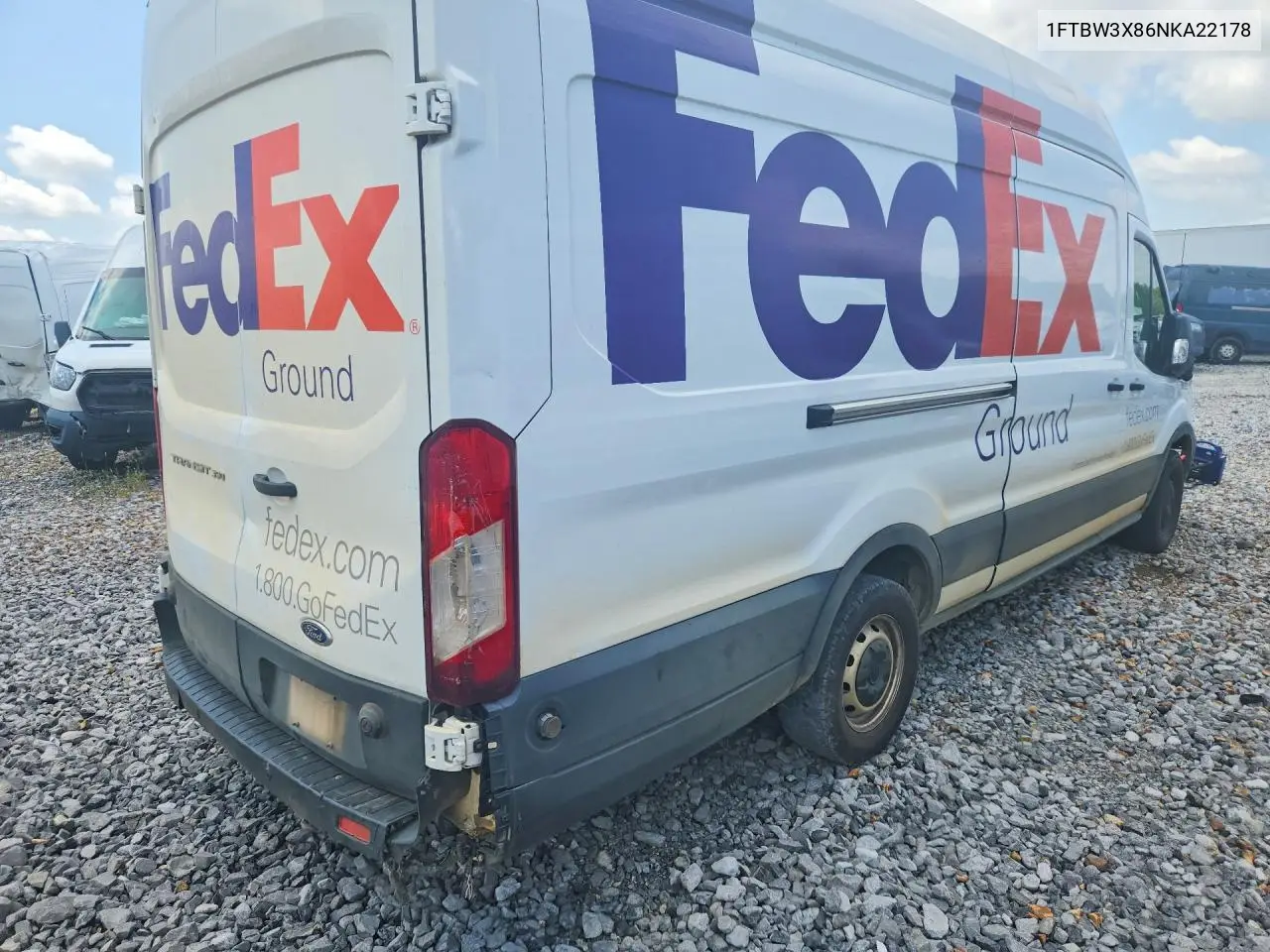 2022 Ford Transit - Delivery Van VIN: 1FTBW3X86NKA22178 Lot: 60954866