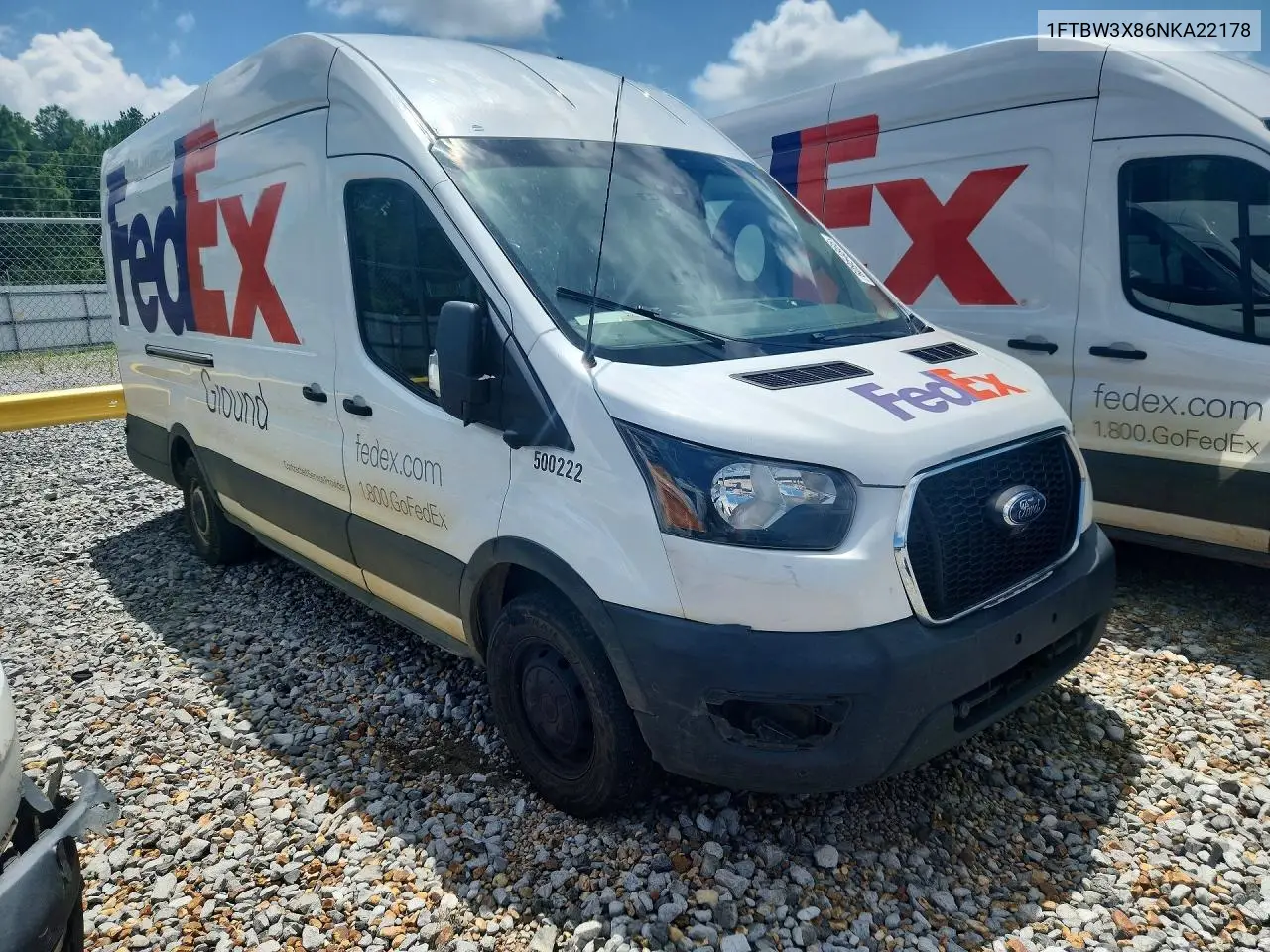 2022 Ford Transit - Delivery Van VIN: 1FTBW3X86NKA22178 Lot: 60954866