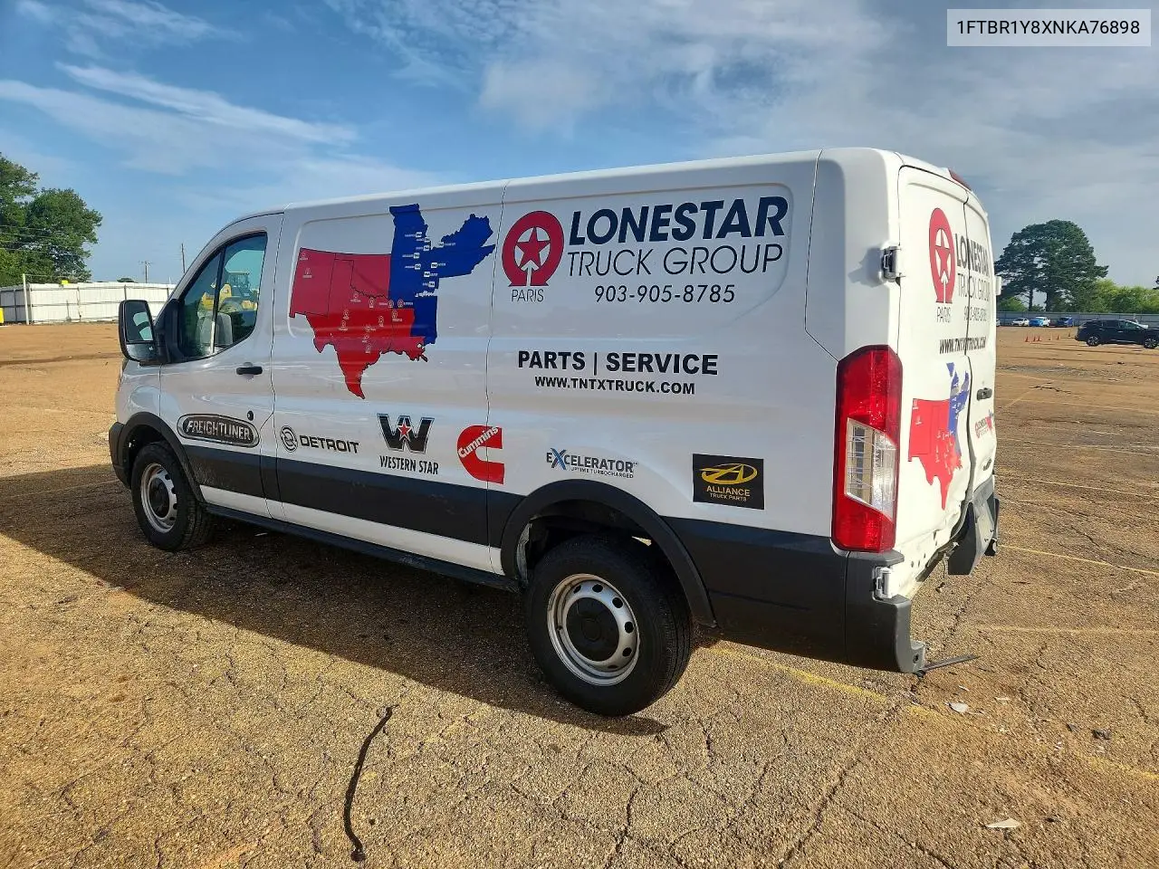 2022 Ford Transit T-250 VIN: 1FTBR1Y8XNKA76898 Lot: 61499156