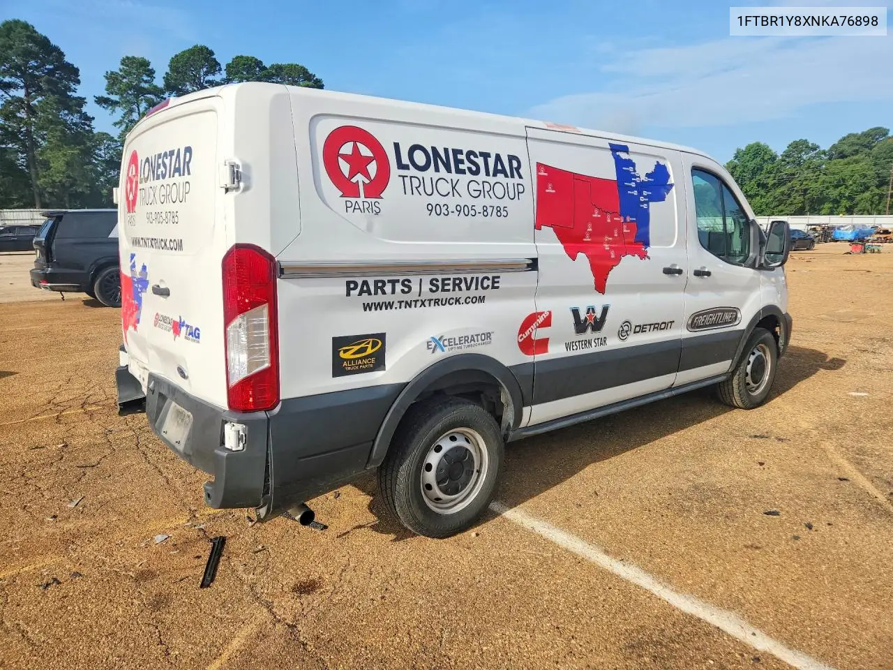 2022 Ford Transit T-250 VIN: 1FTBR1Y8XNKA76898 Lot: 61499156
