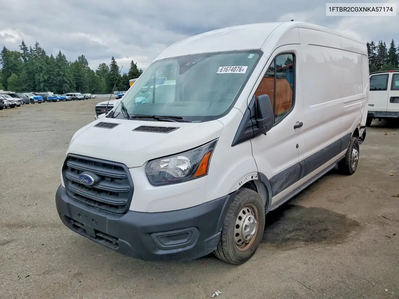 2022 Ford Transit T-250 VIN: 1FTBR2CGXNKA57174 Lot: 61674076