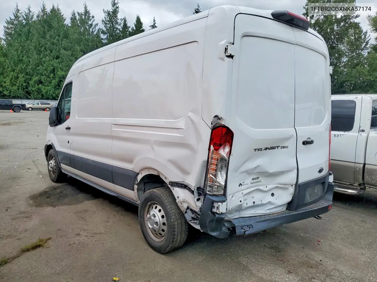 2022 Ford Transit T-250 VIN: 1FTBR2CGXNKA57174 Lot: 61674076