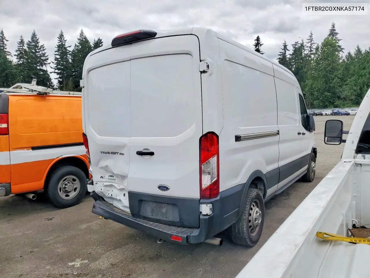 2022 Ford Transit T-250 VIN: 1FTBR2CGXNKA57174 Lot: 61674076