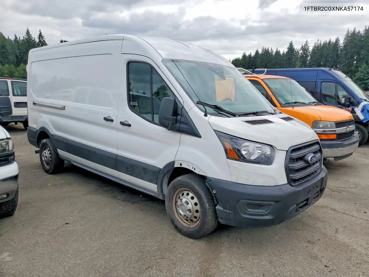 2022 Ford Transit T-250 VIN: 1FTBR2CGXNKA57174 Lot: 61674076