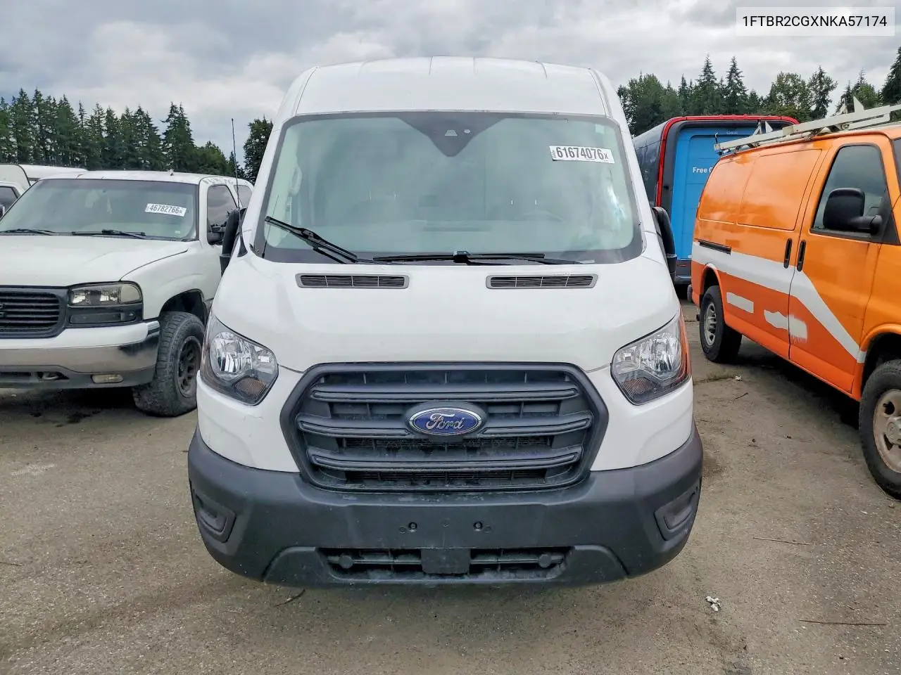 2022 Ford Transit T-250 VIN: 1FTBR2CGXNKA57174 Lot: 61674076