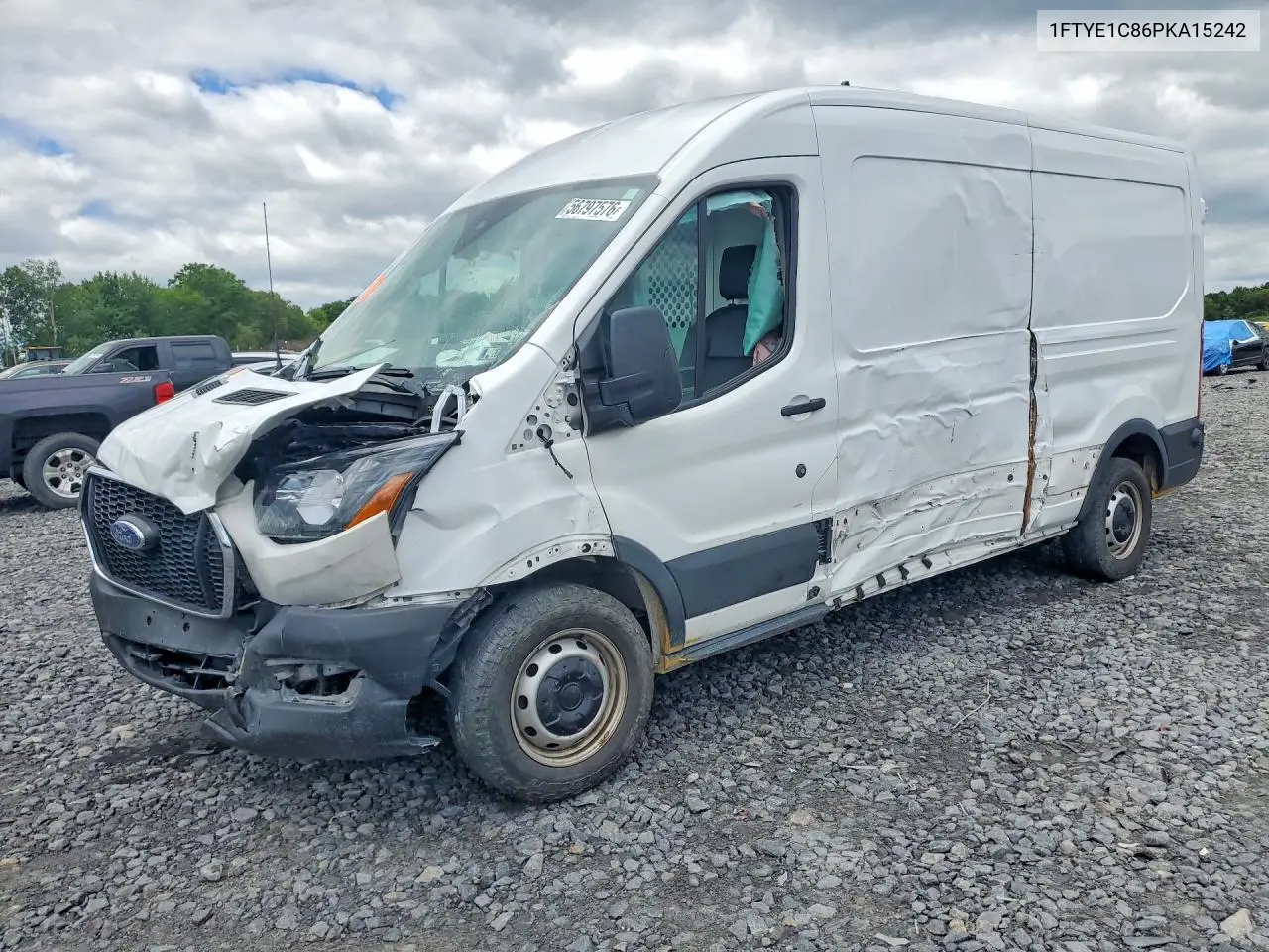 2023 Ford Transit T-150 VIN: 1FTYE1C86PKA15242 Lot: 56797576