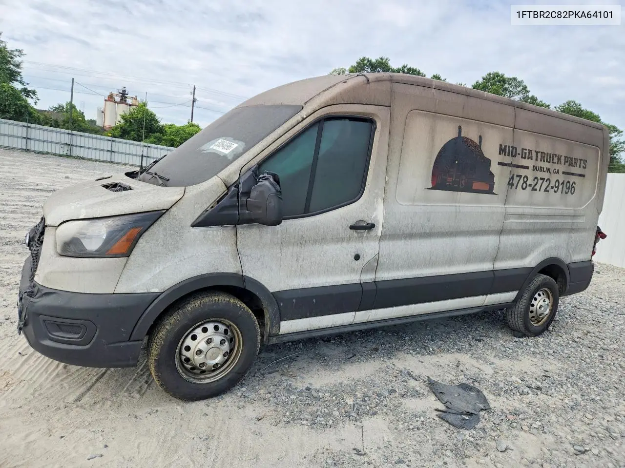 2023 Ford Transit 250 Delivery Van VIN: 1FTBR2C82PKA64101 Lot: 58064596