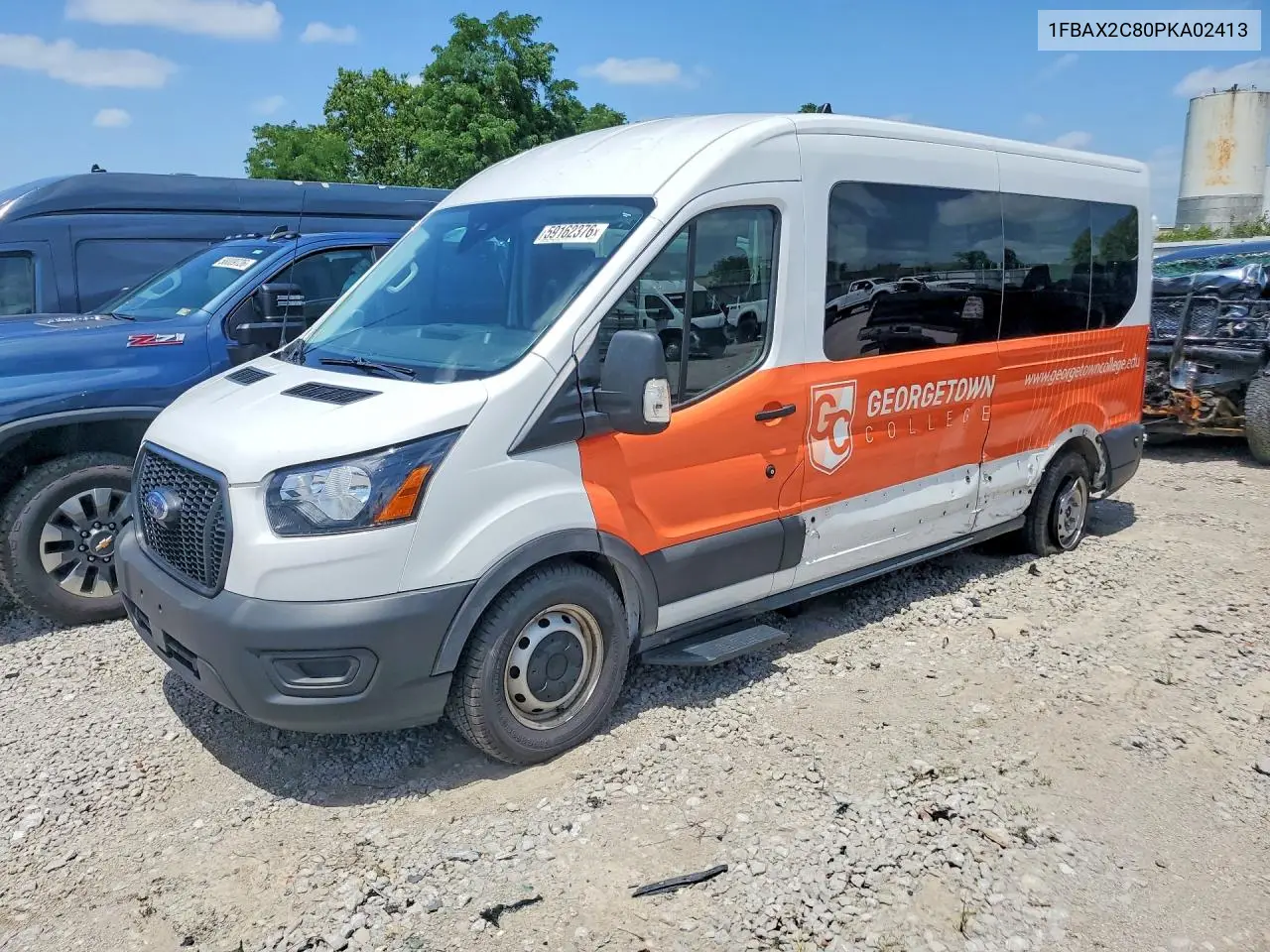2023 Ford Transit T-350 VIN: 1FBAX2C80PKA02413 Lot: 59162376