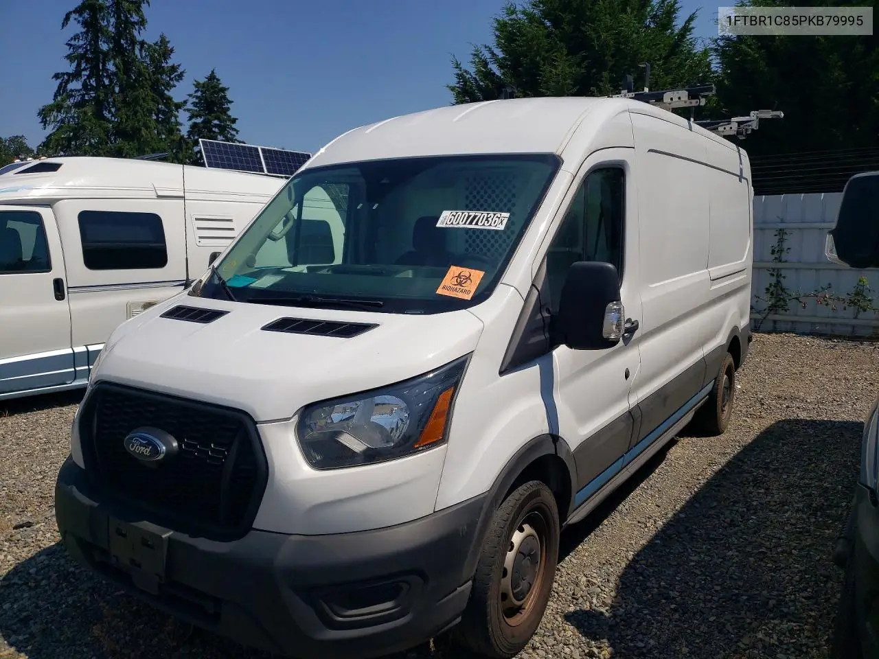 2023 Ford Transit T-250 VIN: 1FTBR1C85PKB79995 Lot: 60077036