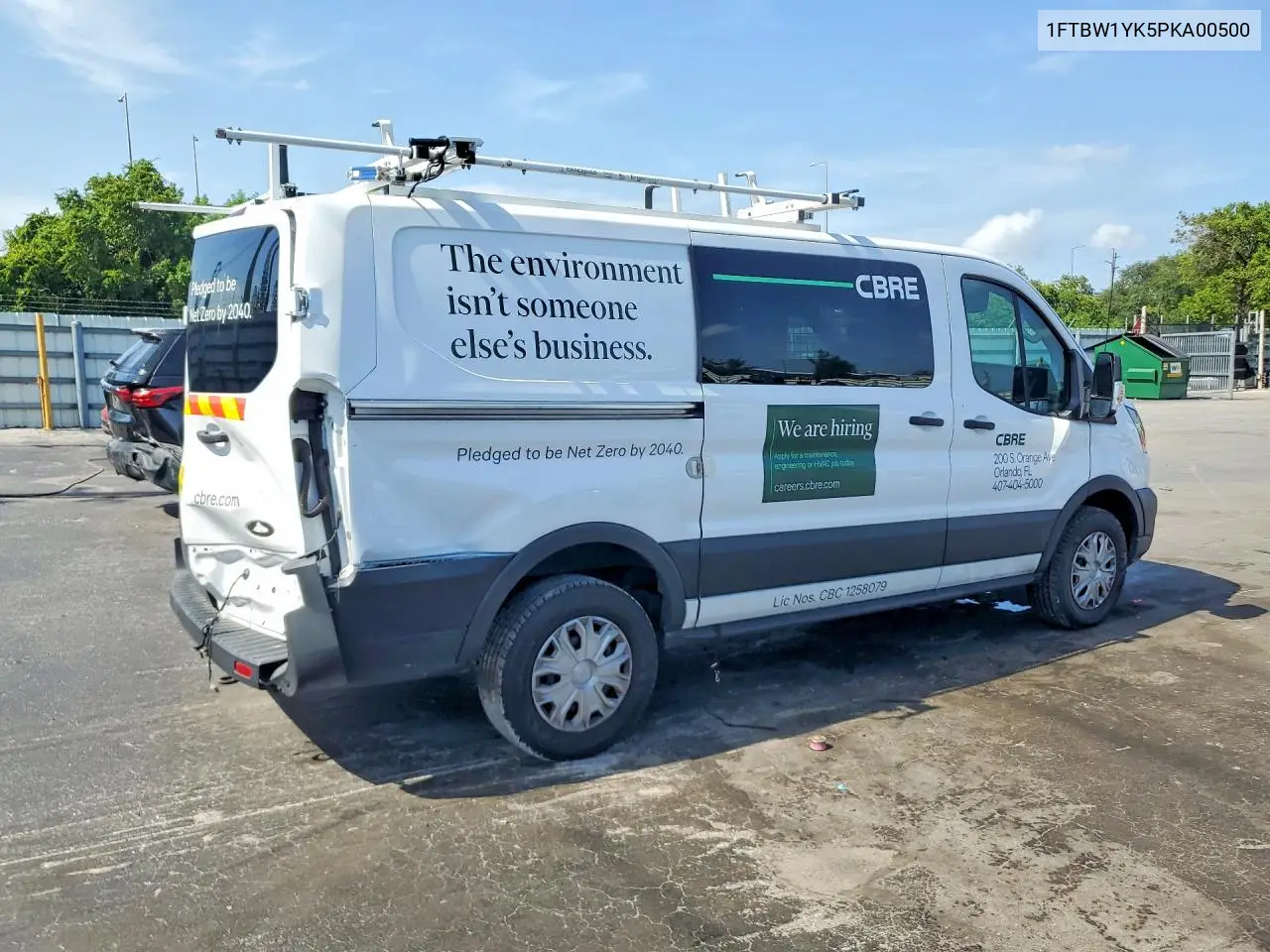 2023 Ford Transit T-350 VIN: 1FTBW1YK5PKA00500 Lot: 61564796