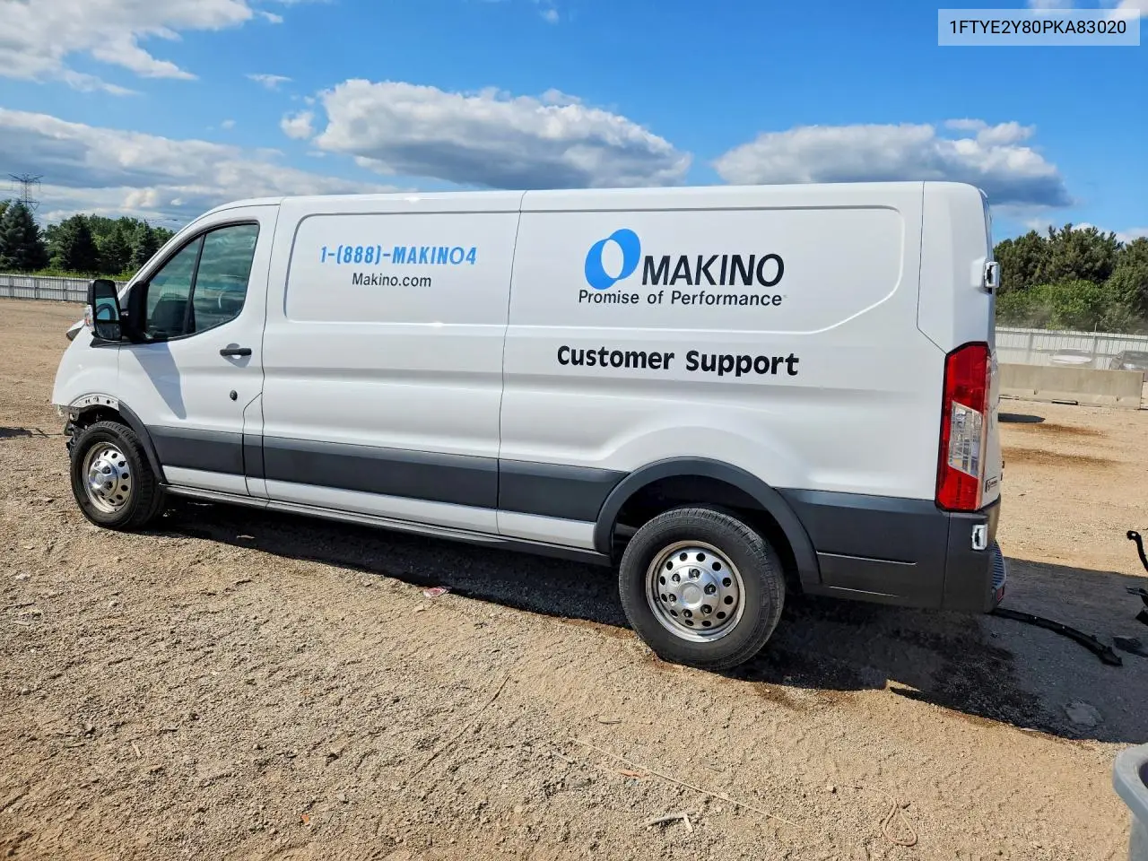 2023 Ford Transit T-150 VIN: 1FTYE2Y80PKA83020 Lot: 62239336