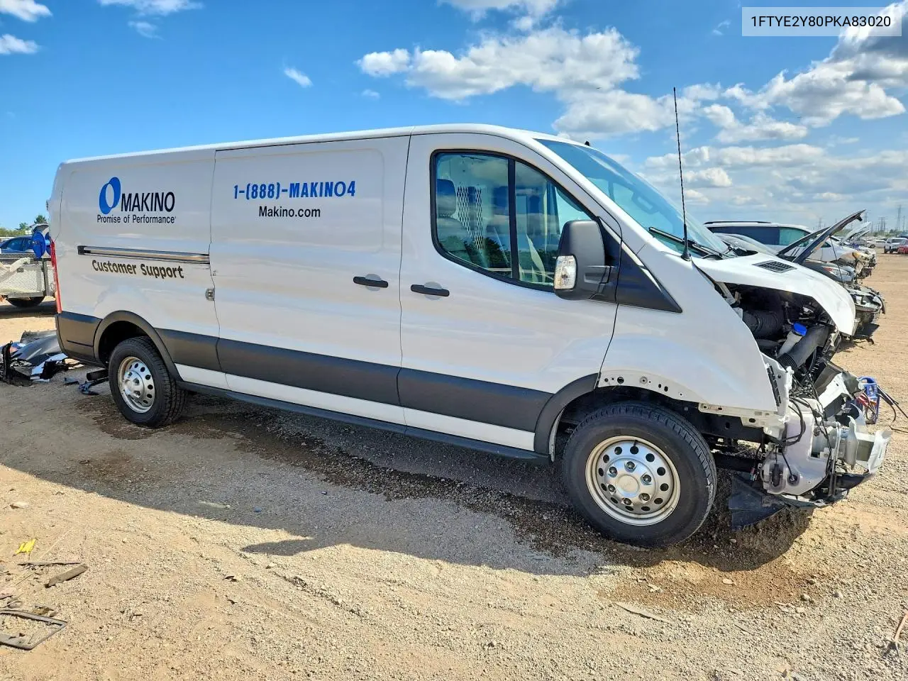 2023 Ford Transit T-150 VIN: 1FTYE2Y80PKA83020 Lot: 62239336