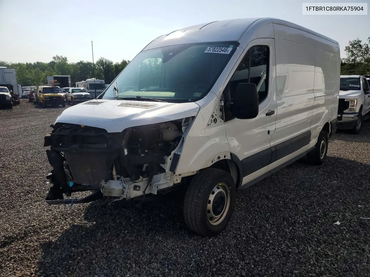 2024 Ford Transit 250 Delivery Van VIN: 1FTBR1C80RKA75904 Lot: 57822546