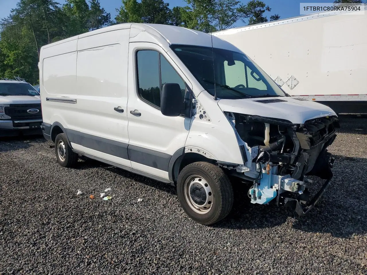 2024 Ford Transit 250 Delivery Van VIN: 1FTBR1C80RKA75904 Lot: 57822546