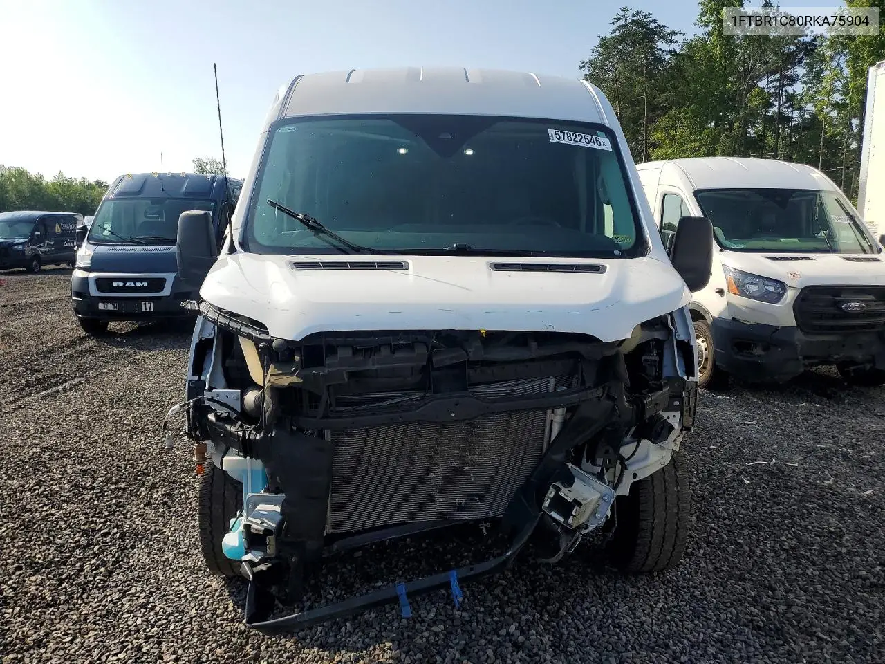 2024 Ford Transit 250 Delivery Van VIN: 1FTBR1C80RKA75904 Lot: 57822546