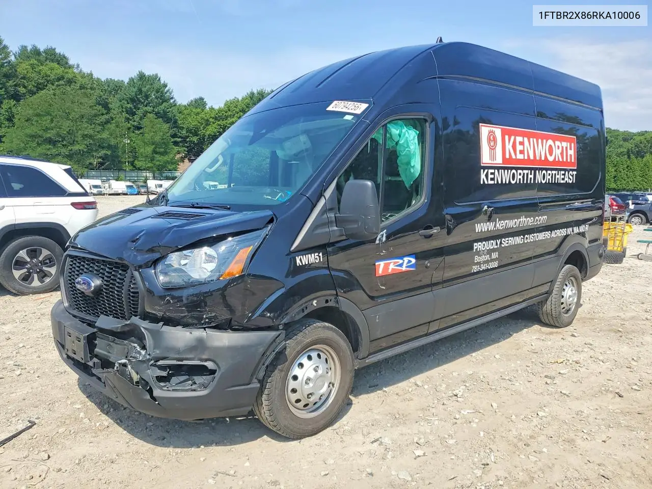 2024 Ford Transit 250 Delivery Van VIN: 1FTBR2X86RKA10006 Lot: 60794256