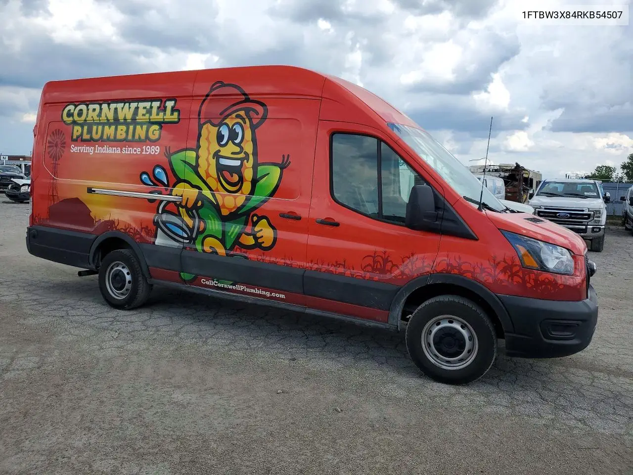 2024 Ford Transit T-350 VIN: 1FTBW3X84RKB54507 Lot: 61289416