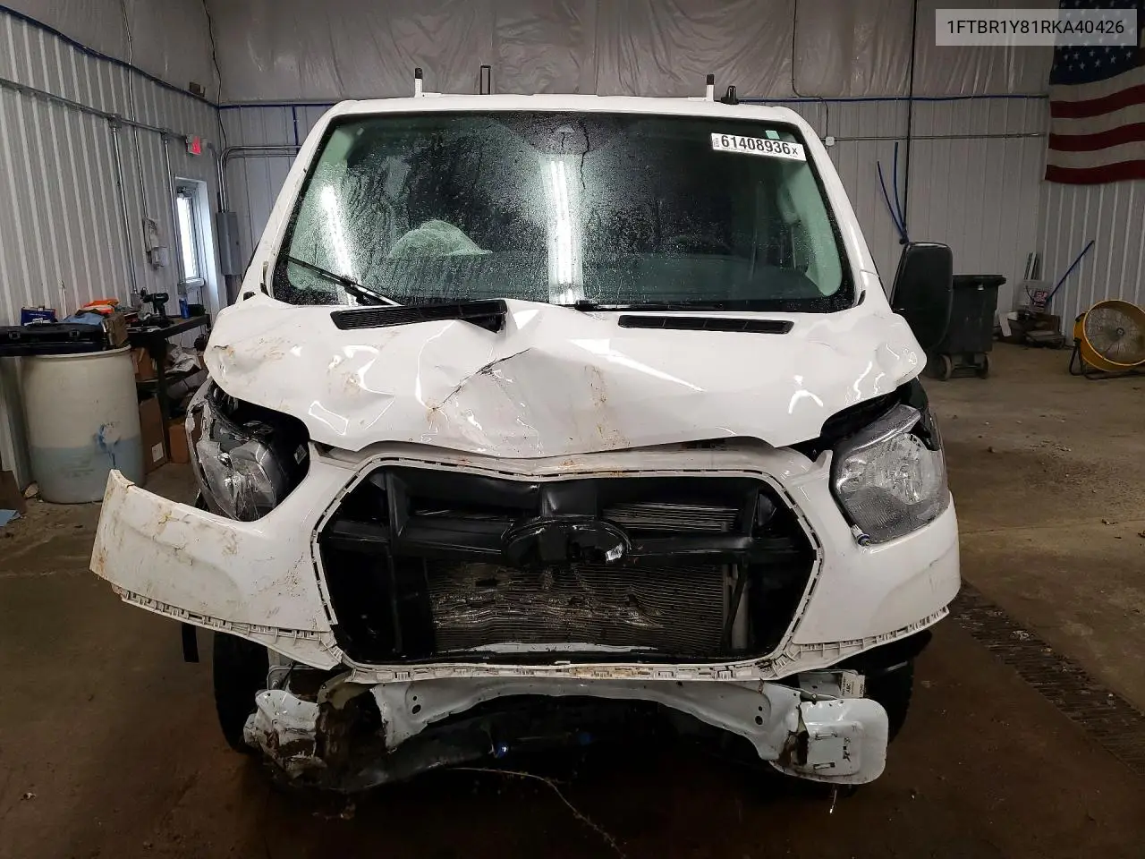 2024 Ford Transit T-250 VIN: 1FTBR1Y81RKA40426 Lot: 61408936