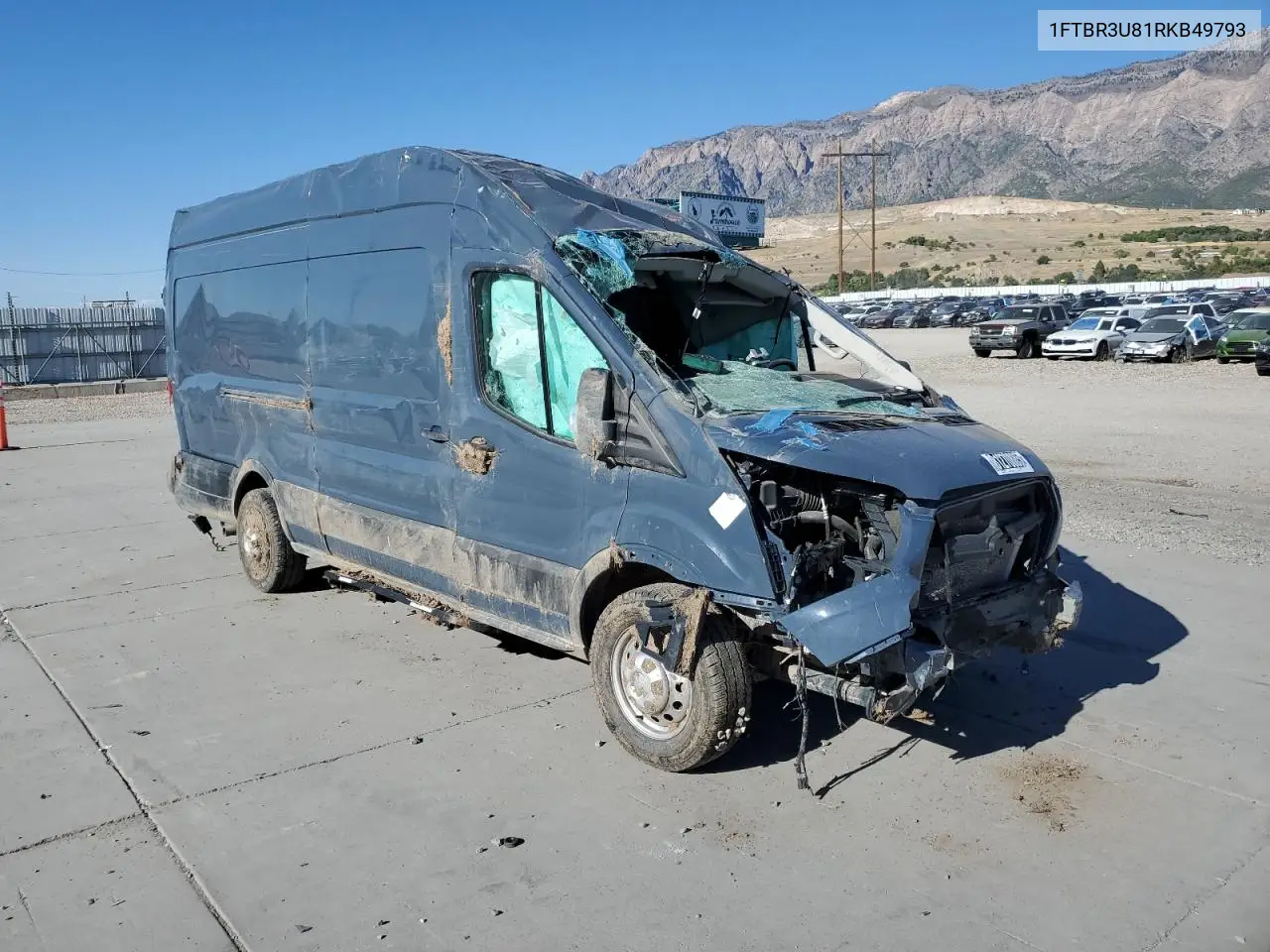 2024 Ford Transit T-250 VIN: 1FTBR3U81RKB49793 Lot: 81270885