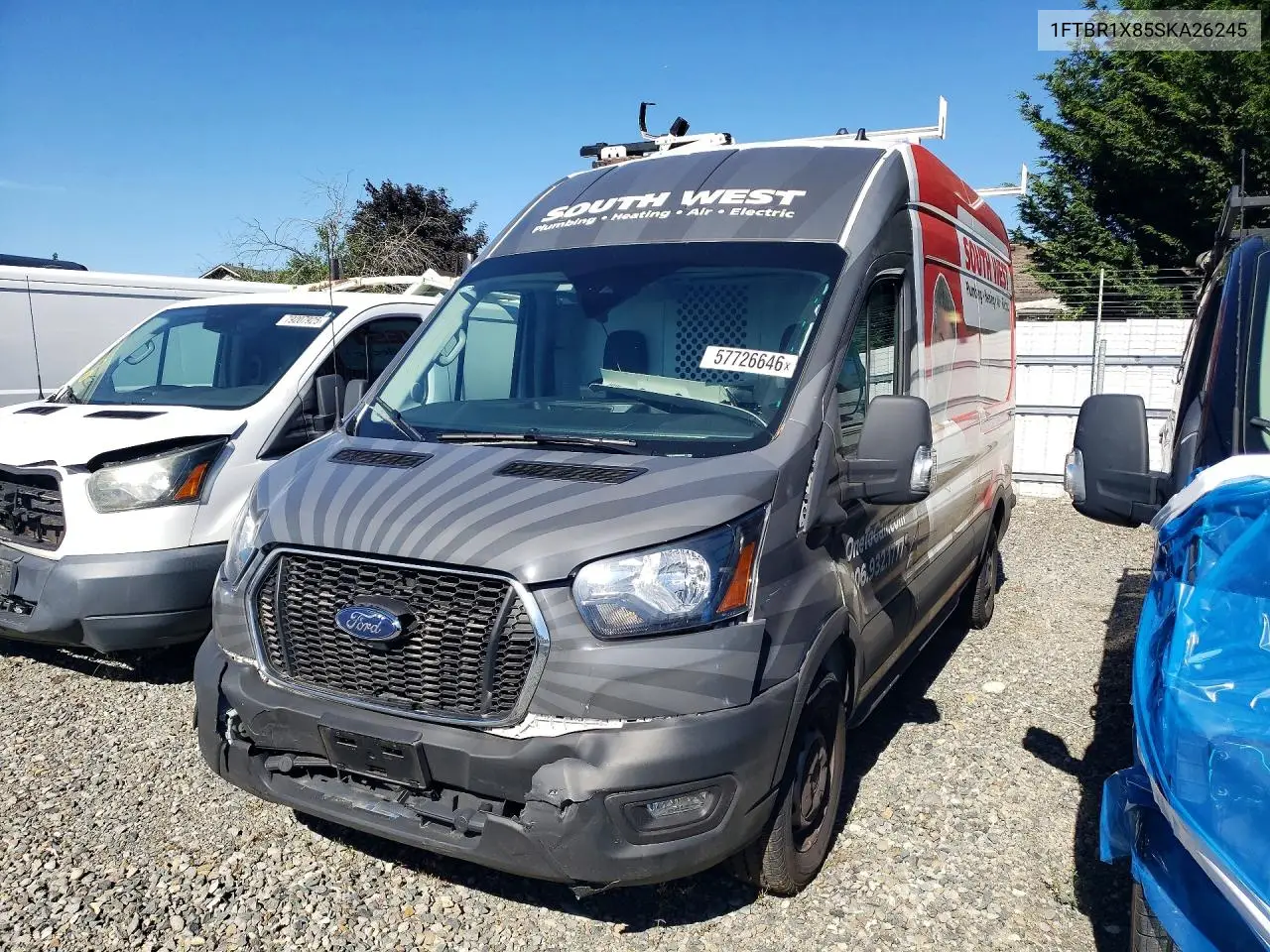 2025 Ford Transit T-250 VIN: 1FTBR1X85SKA26245 Lot: 57726646