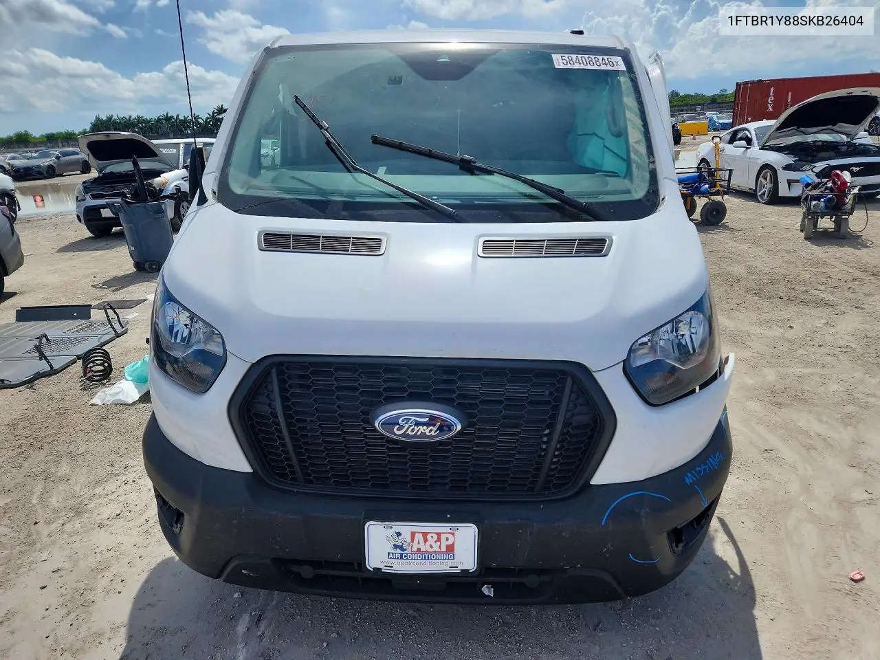 2025 Ford Transit T-250 VIN: 1FTBR1Y88SKB26404 Lot: 58408846