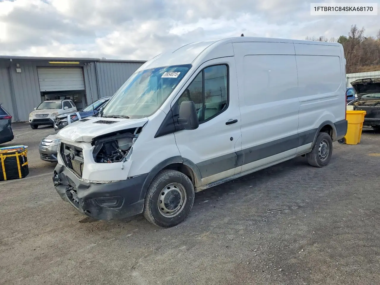 2025 Ford Transit T-250 Delivery Van VIN: 1FTBR1C84SKA68170 Lot: 99548315
