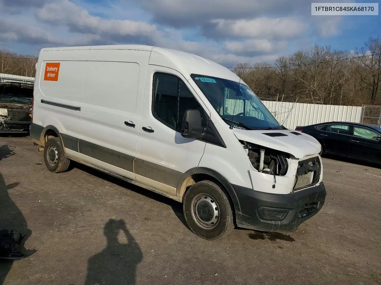 2025 Ford Transit T-250 Delivery Van VIN: 1FTBR1C84SKA68170 Lot: 99548315