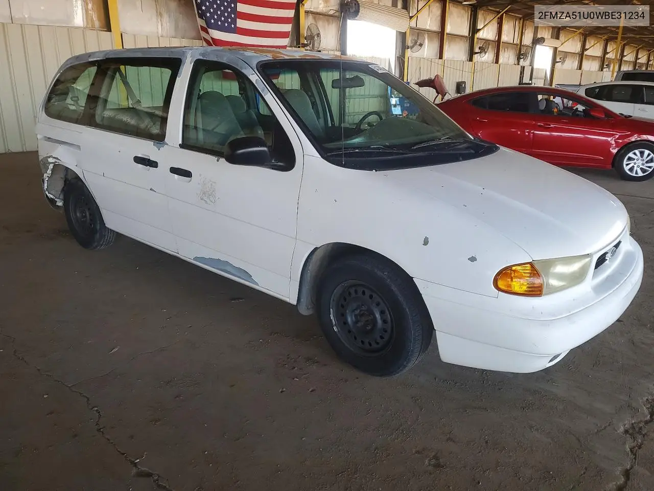 1998 Ford Windstar Wagon VIN: 2FMZA51U0WBE31234 Lot: 54148836