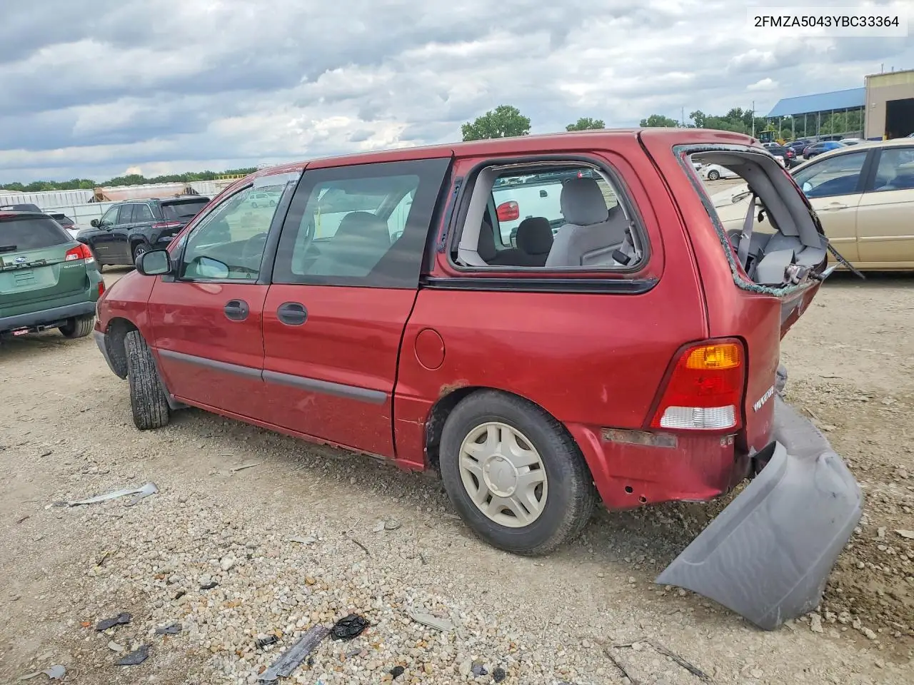 2000 Ford Windstar Wagon VIN: 2FMZA5043YBC33364 Lot: 60501766
