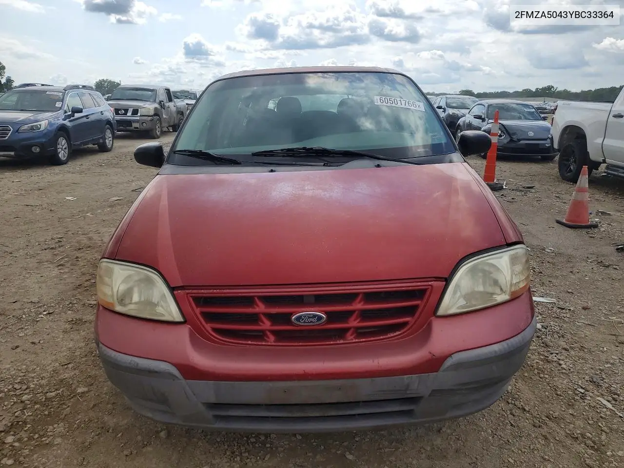 2000 Ford Windstar Wagon VIN: 2FMZA5043YBC33364 Lot: 60501766