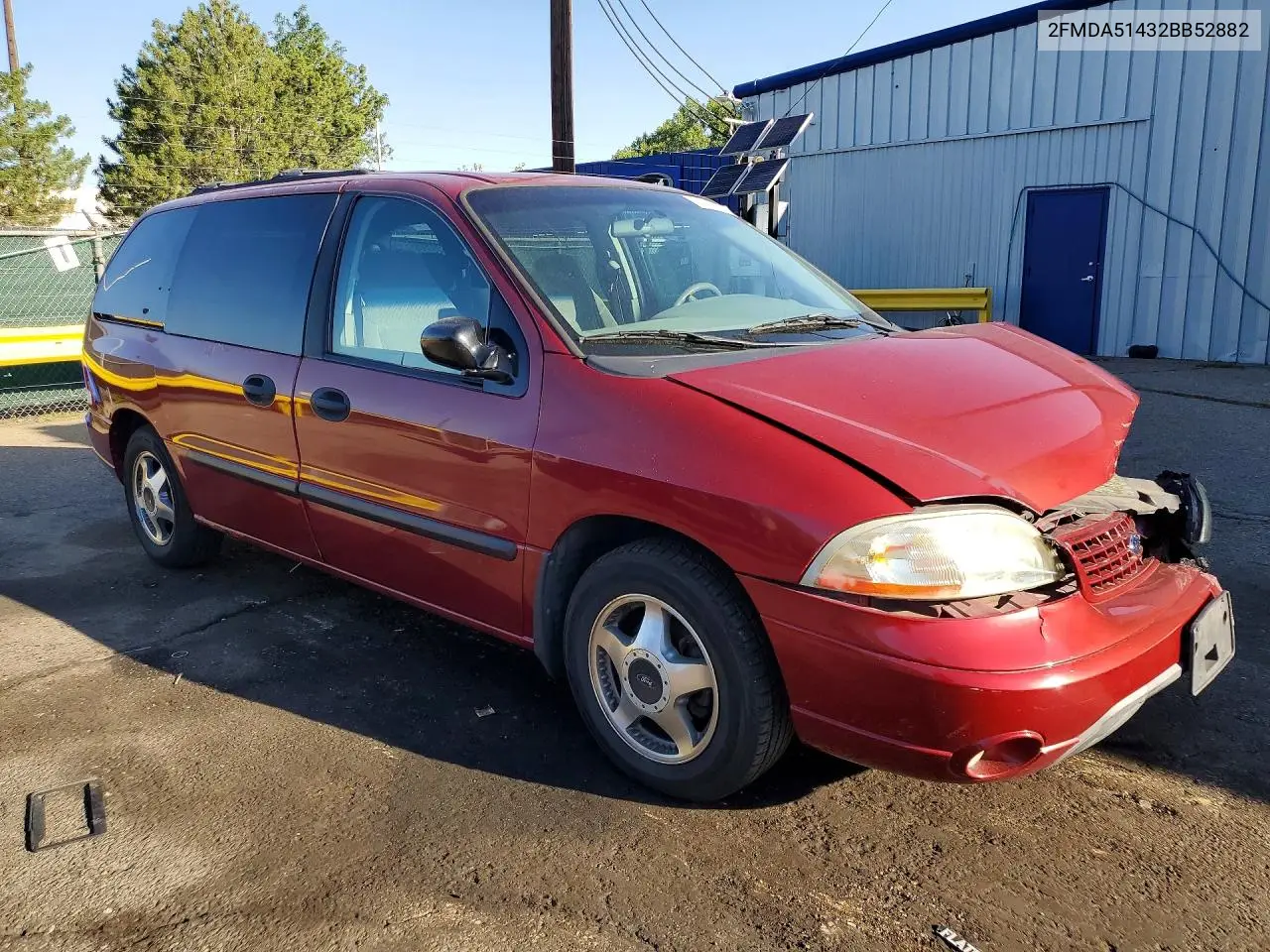 2002 Ford Windstar Lx VIN: 2FMDA51432BB52882 Lot: 59186246