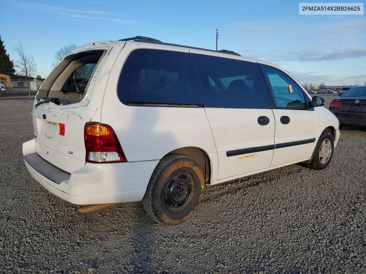 2002 Ford Windstar Lx VIN: 2FMZA514X2BB26625 Lot: 59689556