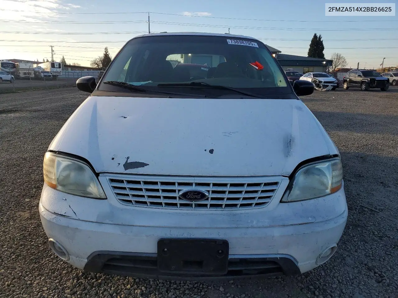 2002 Ford Windstar Lx VIN: 2FMZA514X2BB26625 Lot: 59689556