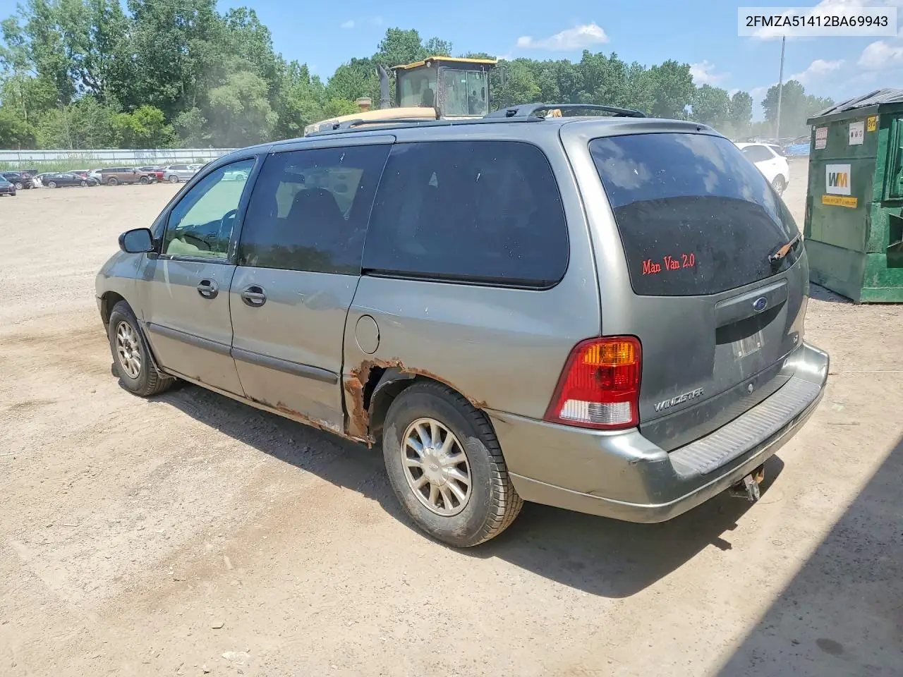 2002 Ford Windstar Lx VIN: 2FMZA51412BA69943 Lot: 60235976