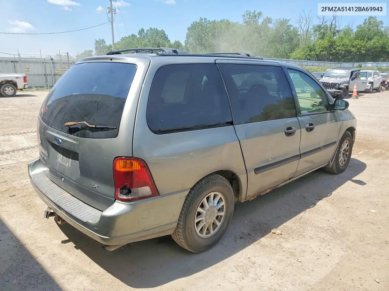 2002 Ford Windstar Lx VIN: 2FMZA51412BA69943 Lot: 60235976