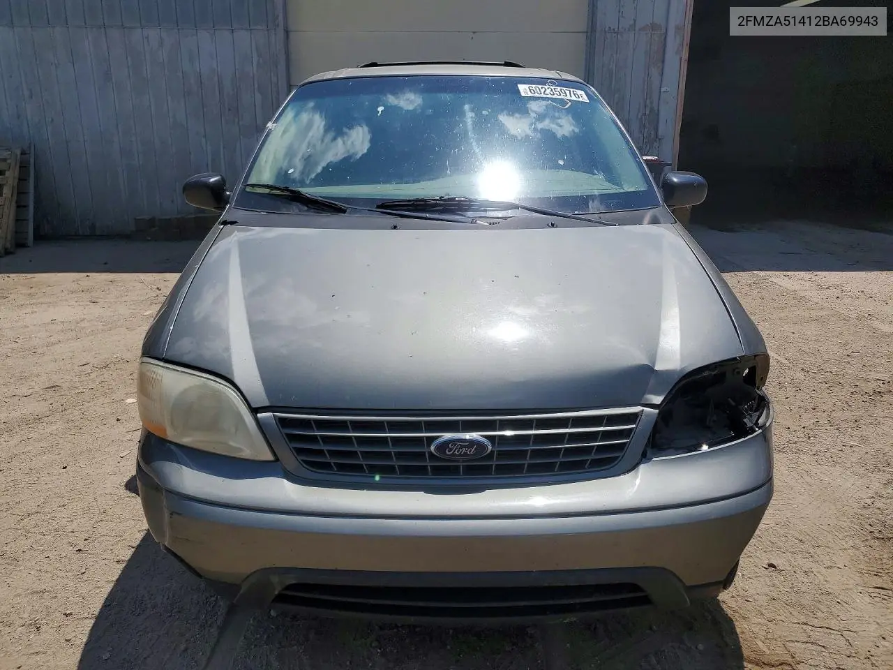 2002 Ford Windstar Lx VIN: 2FMZA51412BA69943 Lot: 60235976