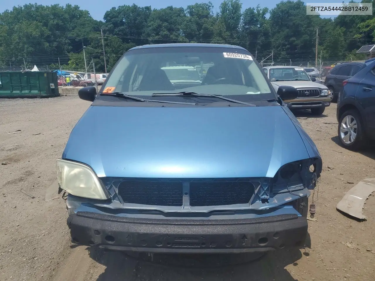 2002 Ford Windstar VIN: 2FTZA54442BB12459 Lot: 60920736