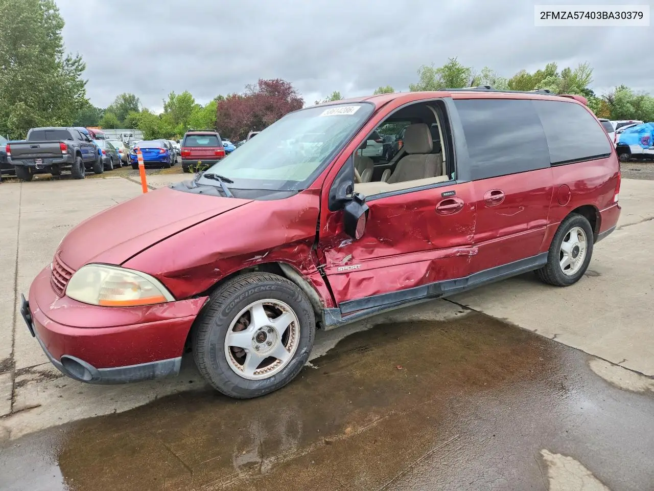 2003 Ford Windstar Sport VIN: 2FMZA57403BA30379 Lot: 58614286