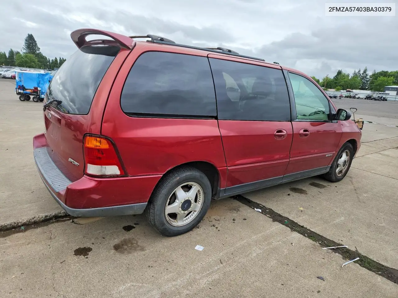 2003 Ford Windstar Sport VIN: 2FMZA57403BA30379 Lot: 58614286