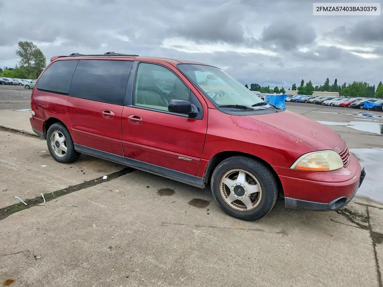 2003 Ford Windstar Sport VIN: 2FMZA57403BA30379 Lot: 58614286