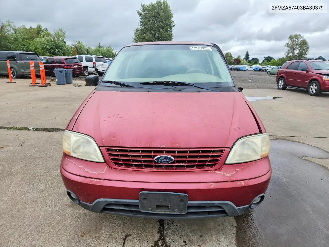 2003 Ford Windstar Sport VIN: 2FMZA57403BA30379 Lot: 58614286