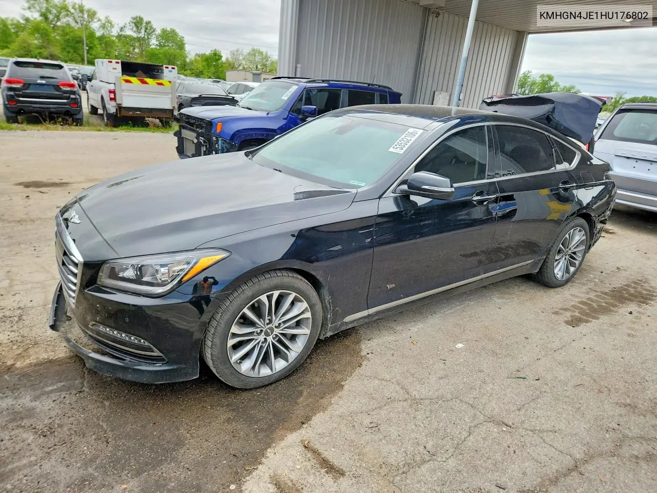 2017 Genesis G80 3.8 VIN: KMHGN4JE1HU176802 Lot: 53532106